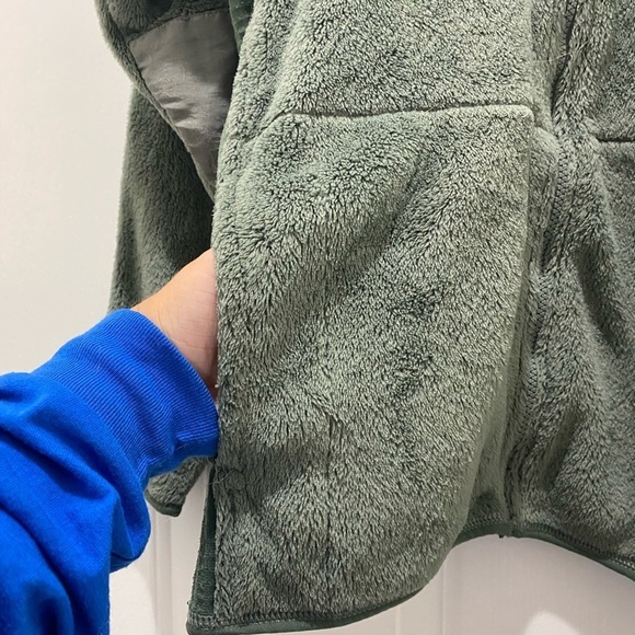 Men’s Green Fleece Jacket, Tactical Camo Outdoors Small - Picture 10 of 11